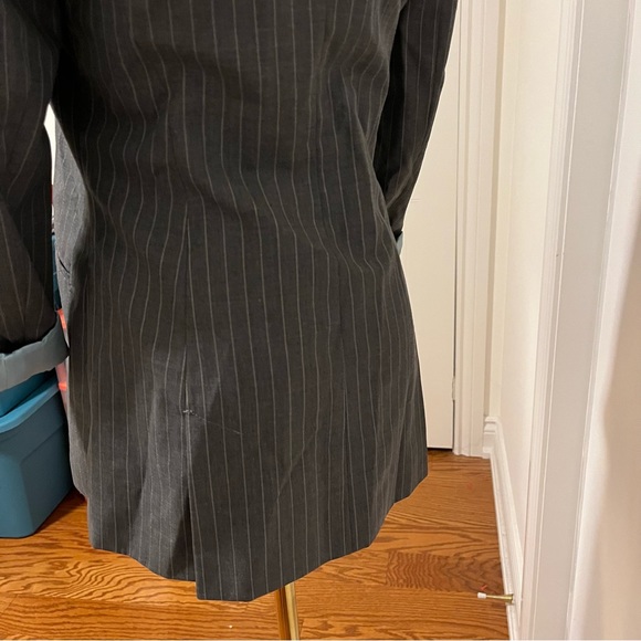 Tristan and Iseut Blazer Size 4 Lined Blue Gray Ladies Women Work Office - Picture 6 of 13